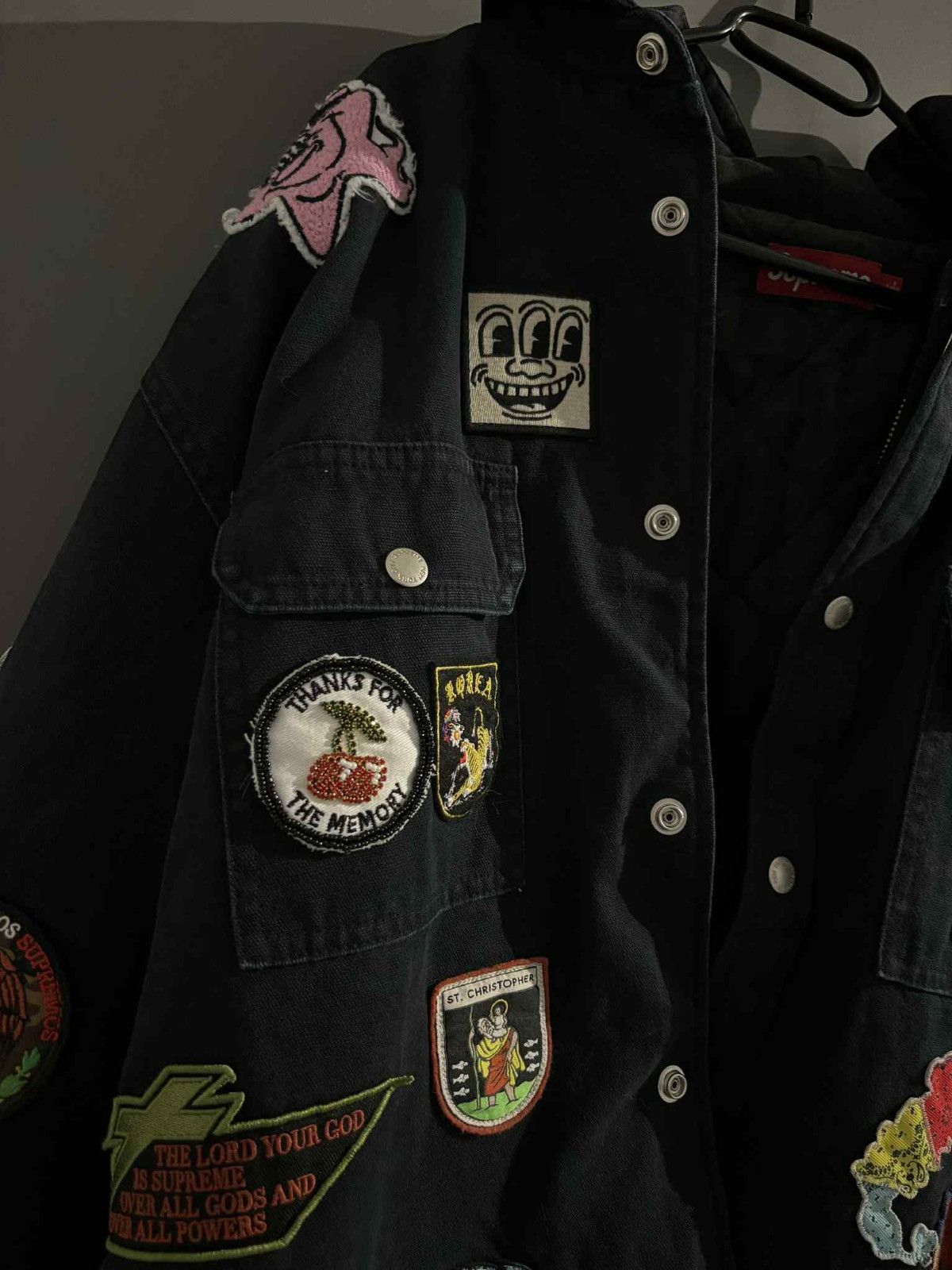 Supreme Supreme Patches Hooded Zip Up Shirt Size US L / EU 52-54 / 3 - 14 Thumbnail