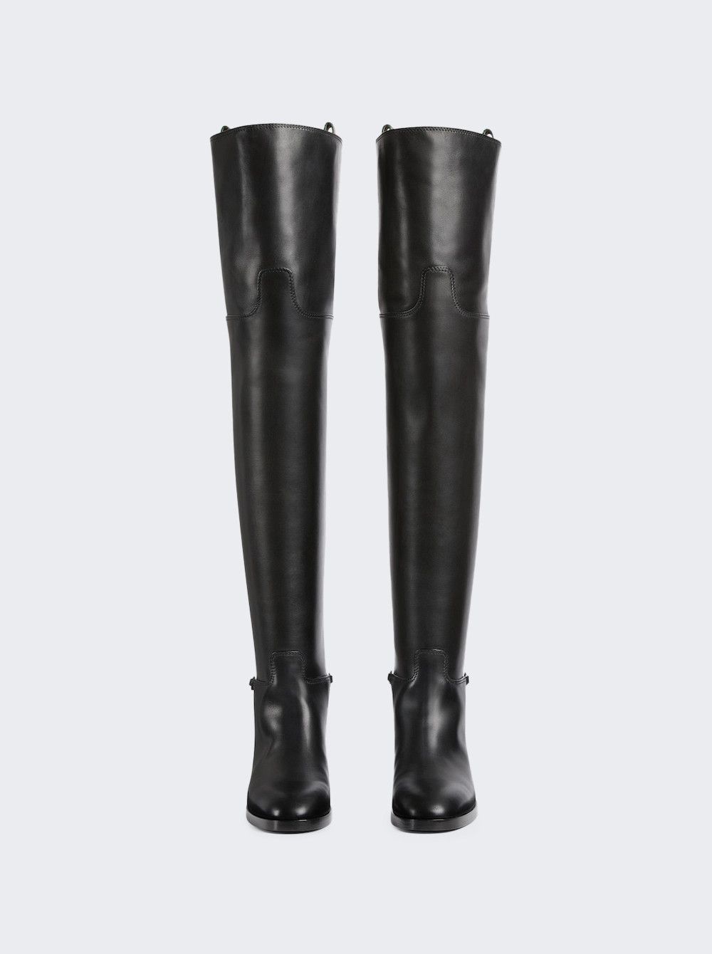 Gucci o1loc1c0226 Women's Slim Horsebit Knee-High Boots in Black Size US 5 / IT 35 - 5 Thumbnail