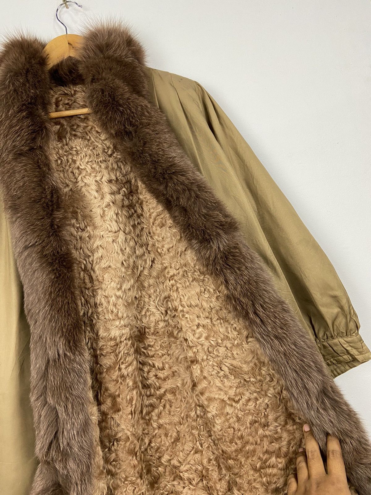 Sagafurs Real Fox Mink Furs Luxury Jacket Size L / US 10 / IT 46 - 8 Thumbnail