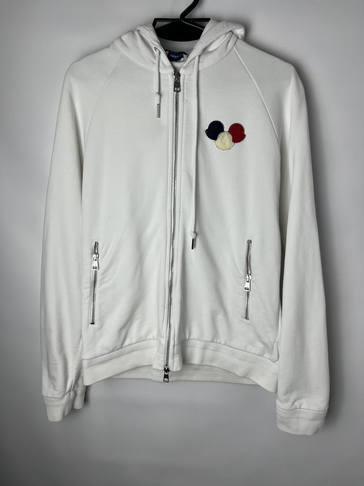 Moncler Vintage luxury y2k Moncler Maglia Zip up Hoodie Size L / US 10 / IT 46 - 1 Thumbnail