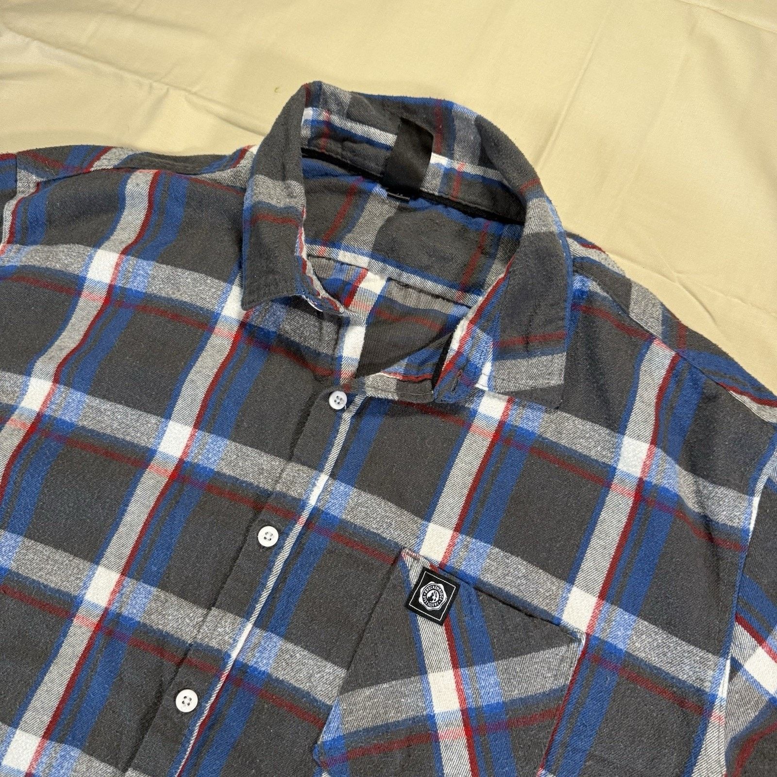 Burnside Burnside Men's Long Sleeve Plaid Gray Size 2 XL Modern Fit Size US XXL / EU 58 / 5 - 1 Thumbnail