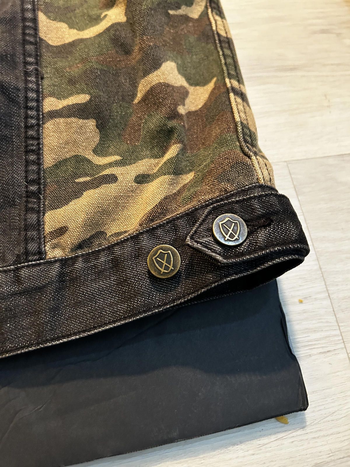 Zanerobe Zanerobe Cutoff Camo Black Denim Biker Vest - XL Size US XL / EU 56 / 4 - 7 Thumbnail