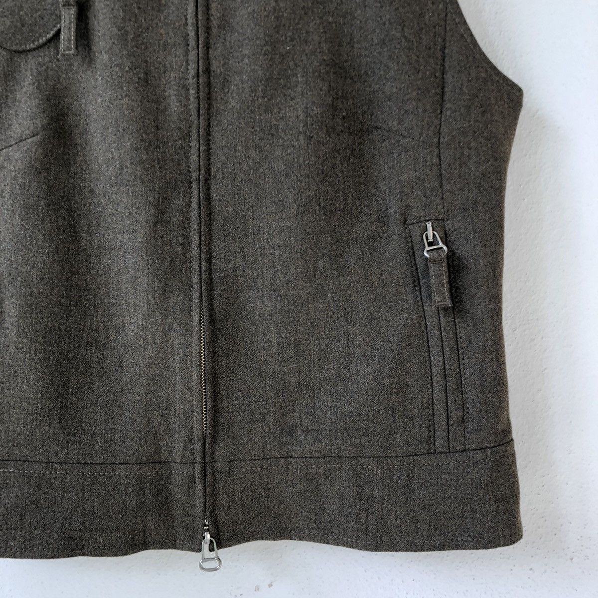 Other ALAIN MANOUKIAN Zip Up Knit Back Vest Size M / US 6-8 / IT 42-44 - 5 Thumbnail
