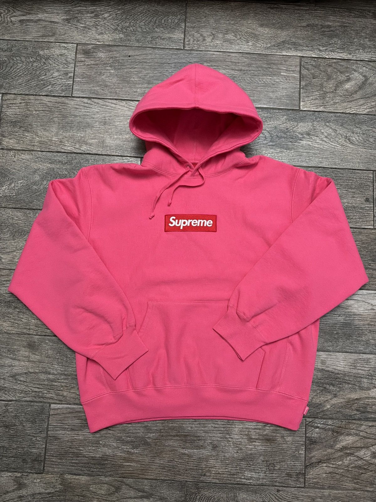 Supreme Supreme Box Logo Hooded Sweatshirt Magenta (Size Medium) Size US M / EU 48-50 / 2 - 1 Thumbnail
