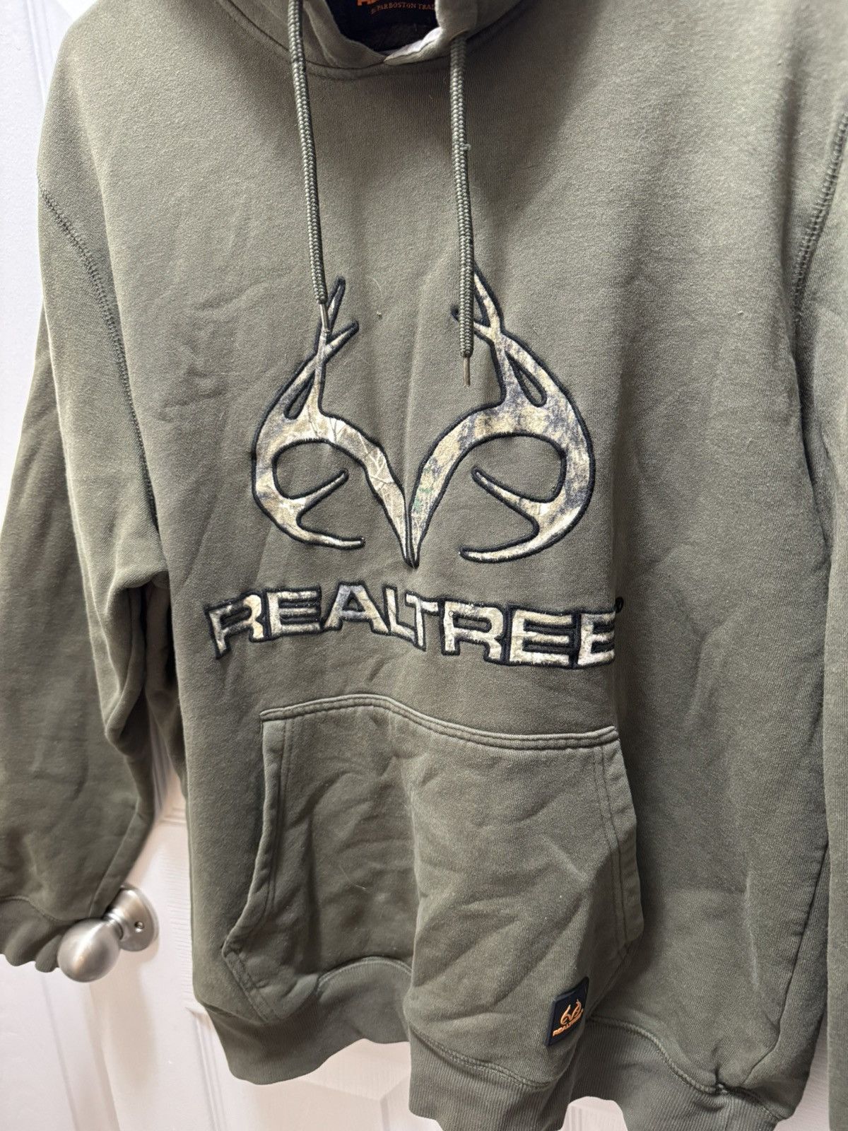 Realtree RealTree Real Tree Camo Fleece Vintage Green Logo Hoodie Size US L / EU 52-54 / 3 - 2 Thumbnail