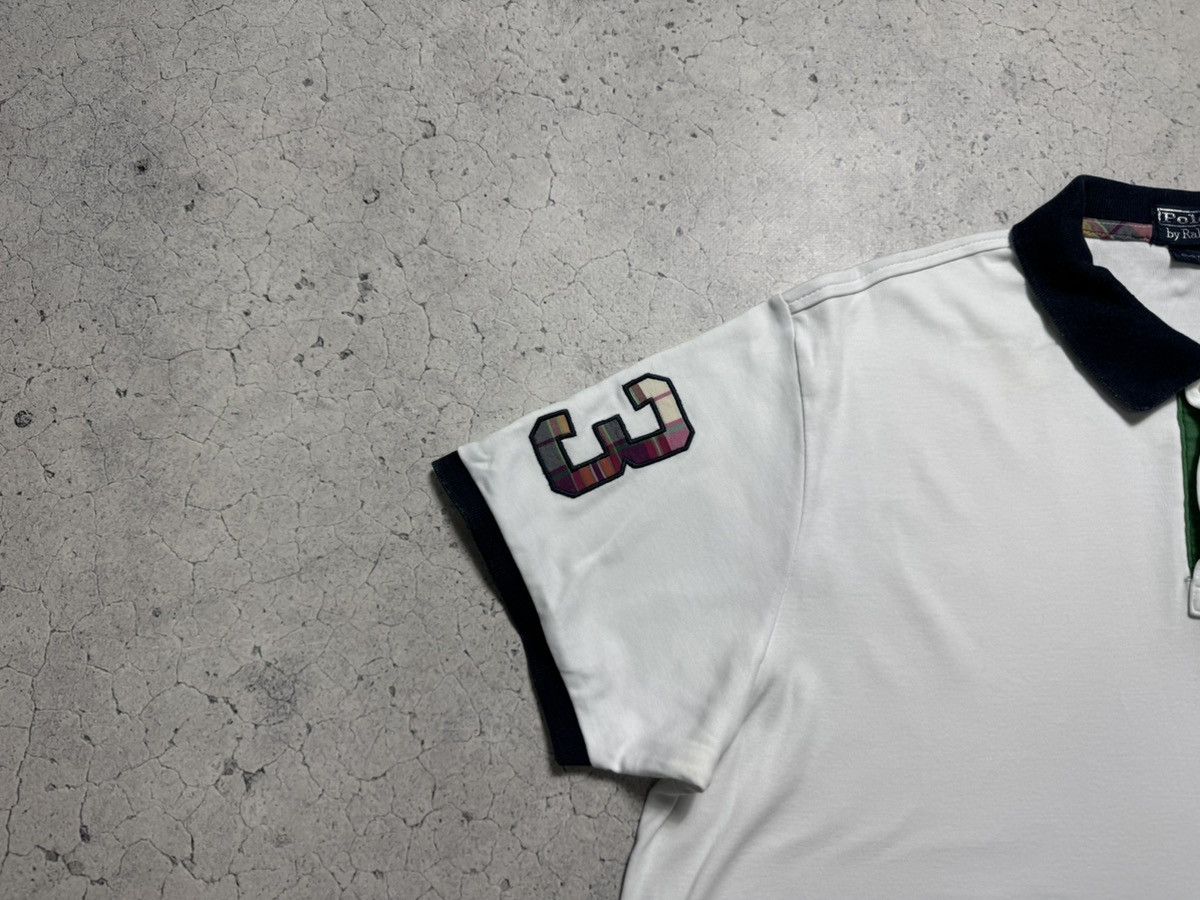 Polo Ralph Lauren Polo Ralph Lauren Big Pony #3 White Vintage Polo Shirt Size US XL / EU 56 / 4 - 3 Thumbnail