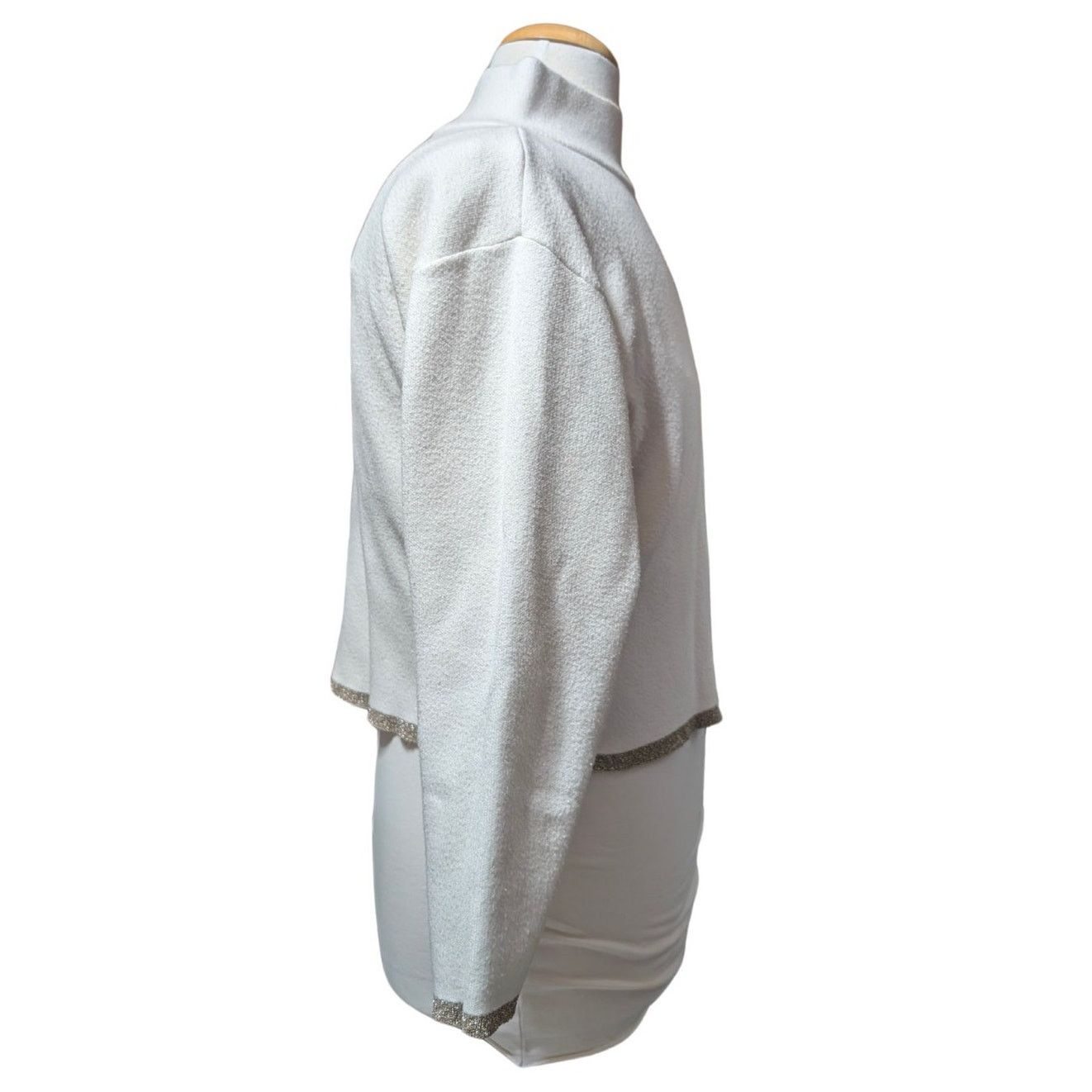 Unknown London Maeve Anthropologie Cropped Sweatshirt Cream Women's S USED Size S / US 4 / IT 40 - 4 Thumbnail