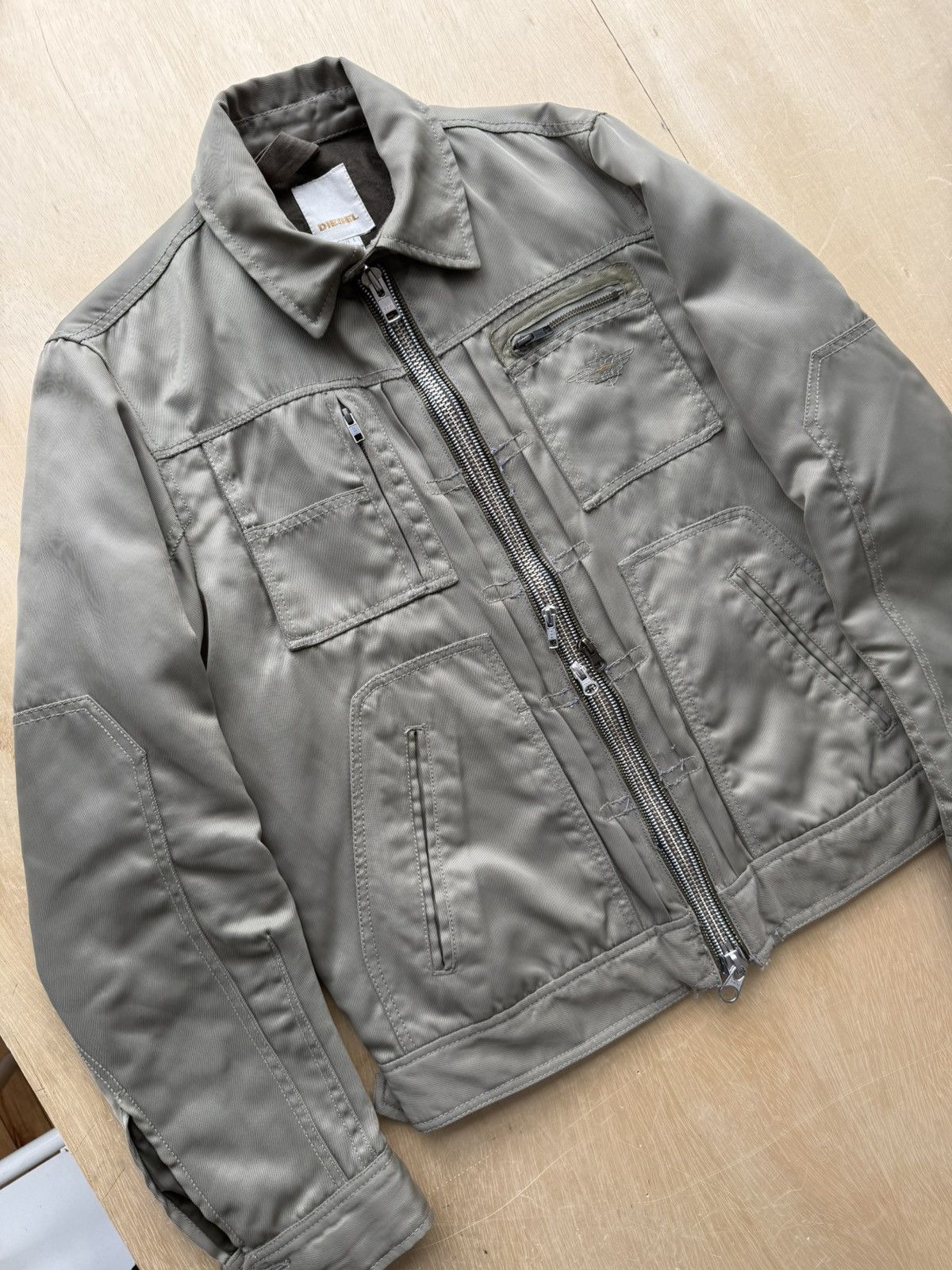 Diesel Diesel Vintage Military Nylon Utility Jacket Size US M / EU 48-50 / 2 - 2 Thumbnail