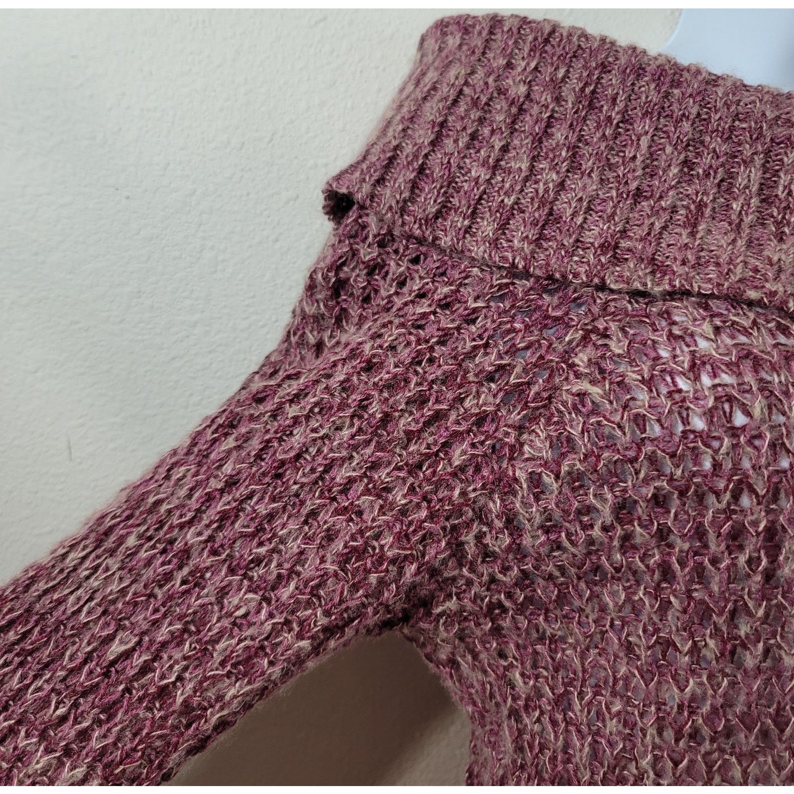 Other J.J. Always Purple Marled Cowl Neck Knitted Sweater Top XL Size XL / US 12-14 / IT 48-50 - 2 Thumbnail