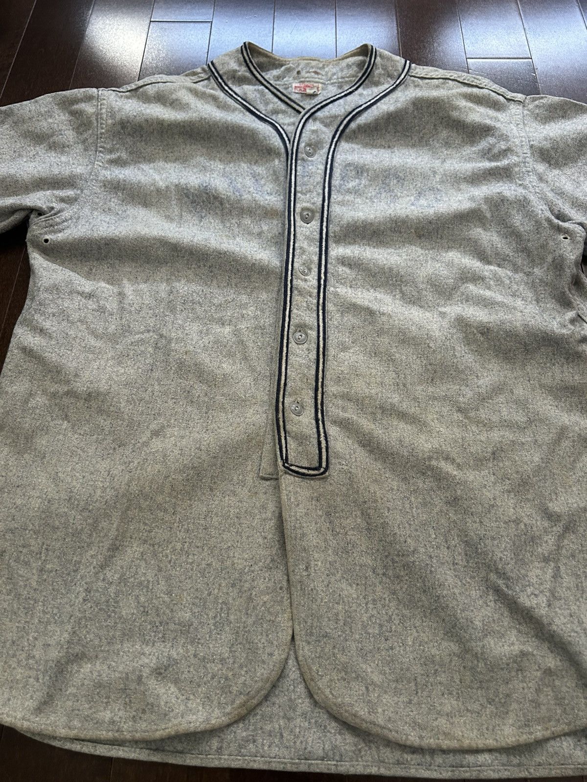 Other Dodge Davis True Vintage 1940’s Wool Baseball Jersey Size US L / EU 52-54 / 3 - 2 Thumbnail