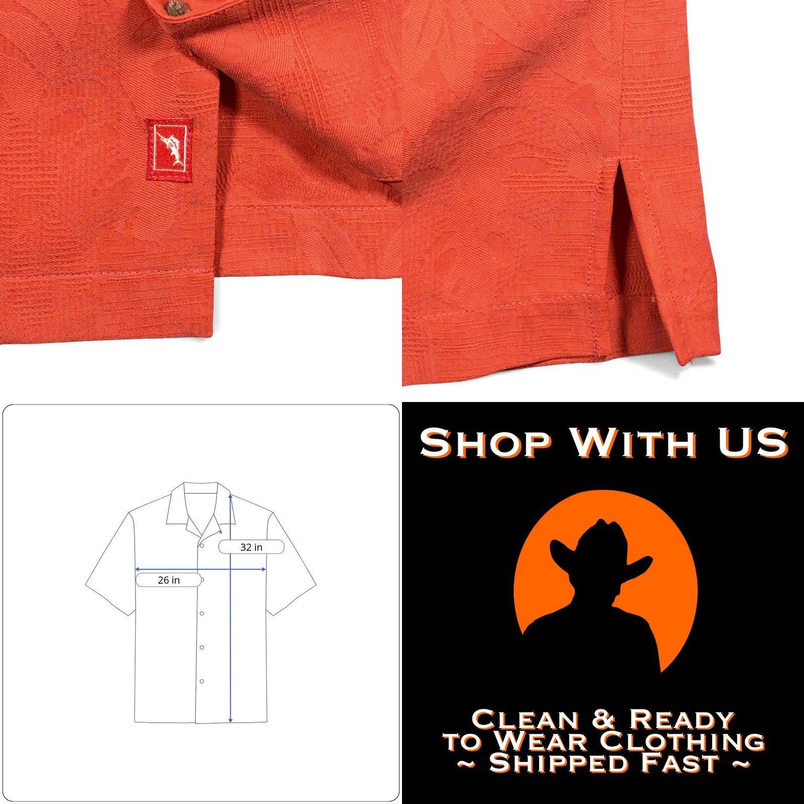 Tommy Bahama VINTAGE Tommy Bahama Shirt Adult XL Orange Camp Silk Calypso Heat Y2K Size US XL / EU 56 / 4 - 8 Thumbnail