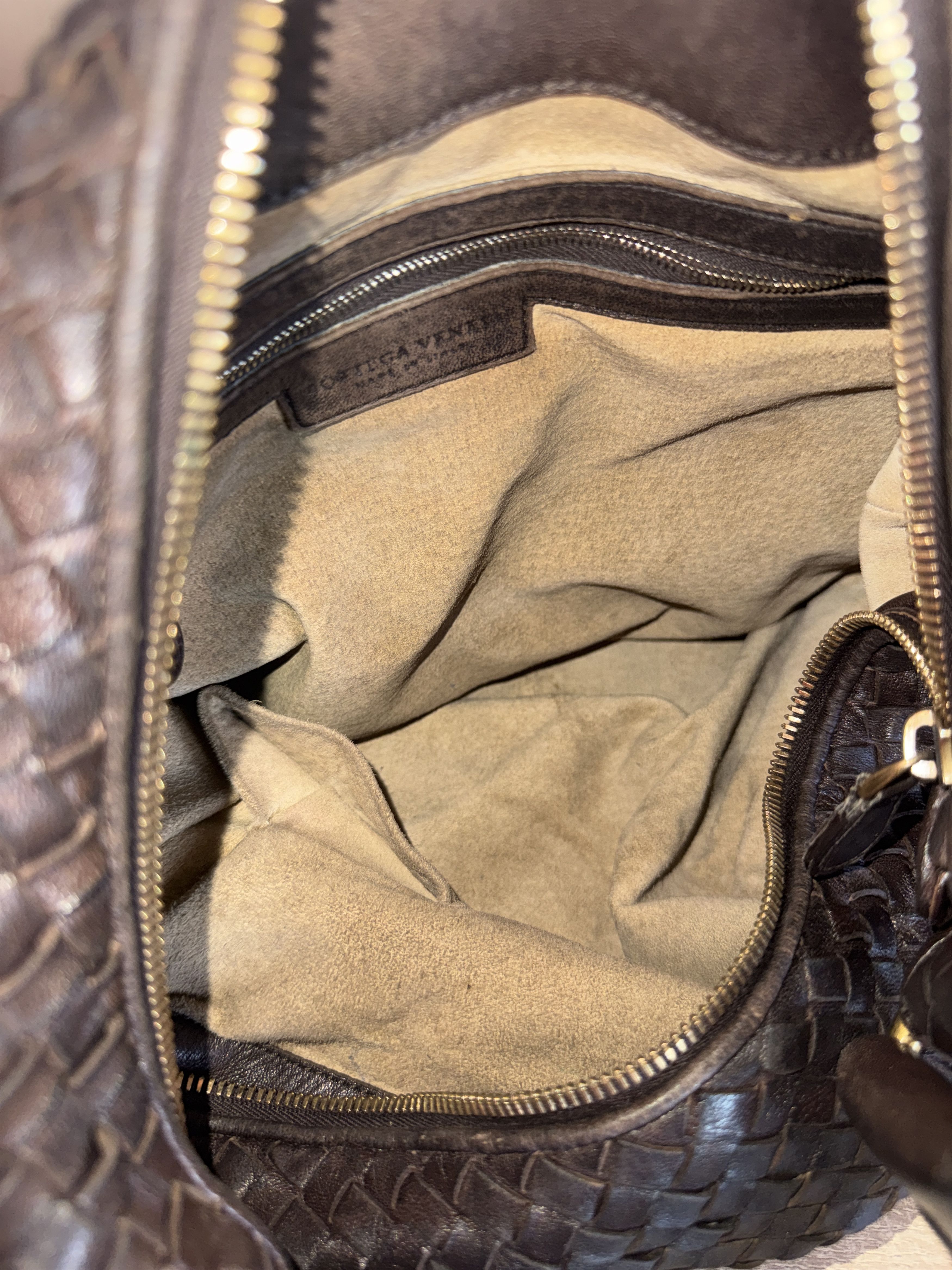 Bottega Veneta Bottega Veneta Intrecciato Hobo Bag Brown Leather luxury Size ONE SIZE - 18 Thumbnail