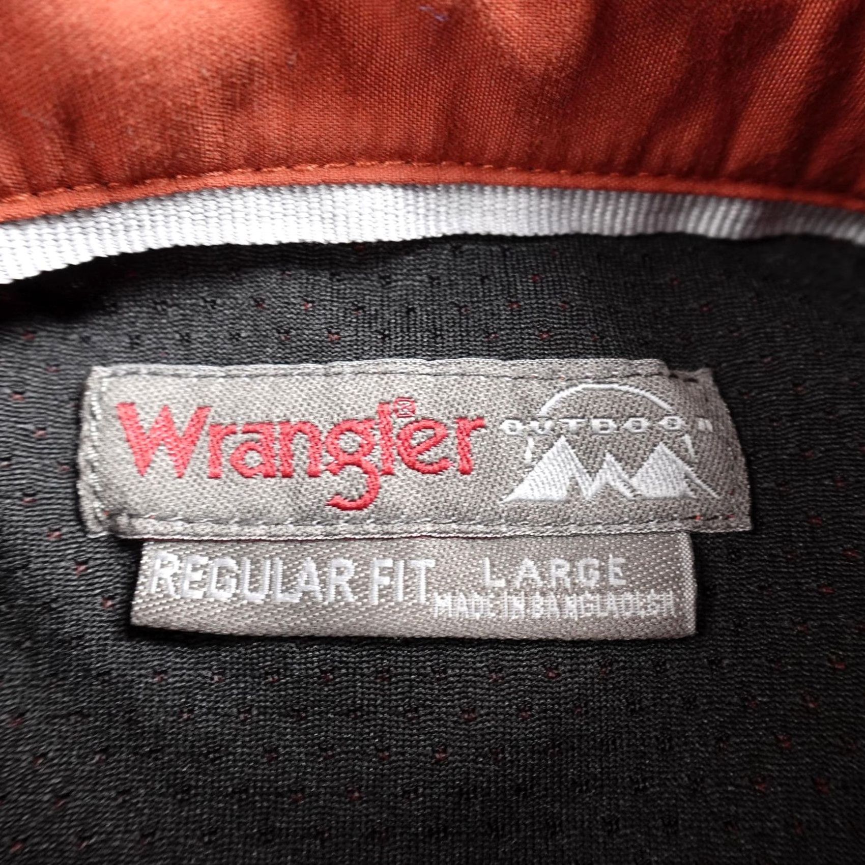 Wrangler Wrangler Shirt Mens L Orange Performance Button Up Long Sleeve Outdoor Hiking Size US L / EU 52-54 / 3 - 4 Thumbnail