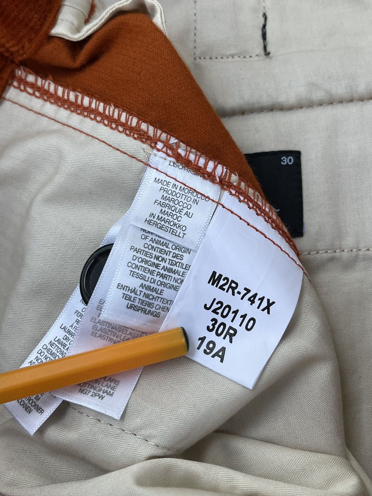 Paul Smith !DS! FW22 Paul Smith Orange Corduroy Pleated Trousers Size US 32 / EU 48 - 14 Thumbnail