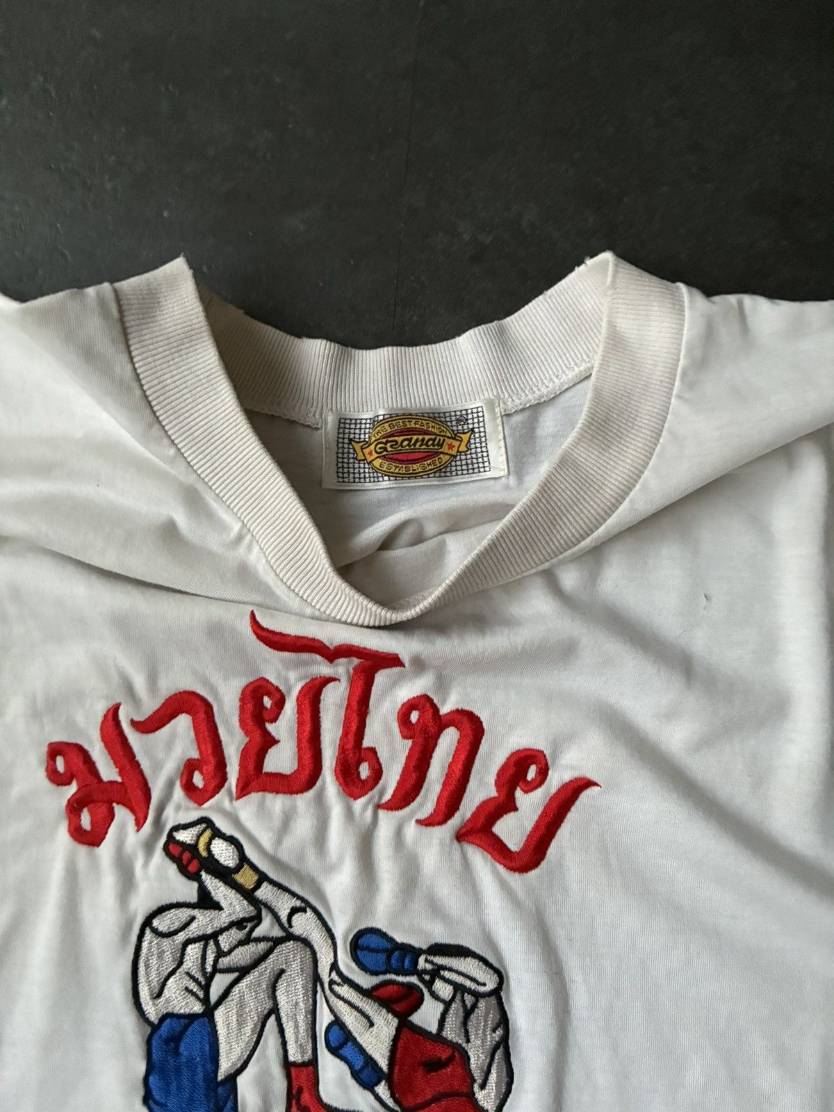 Vintage Vintage Muay Thai Tee Shirt Thailand Souvenir Size US L / EU 52-54 / 3 - 3 Thumbnail