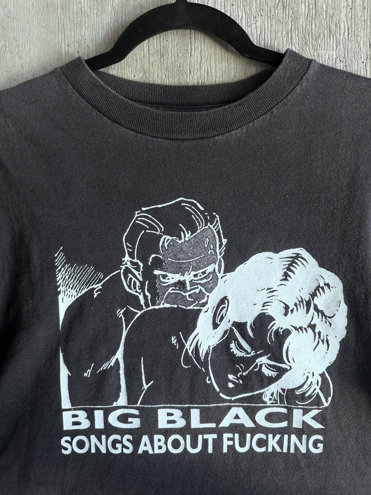 Band Tees × Vintage STEVE ALBINI BIG BLACK BAND T SHIRT SONGS ABOUT FUCKING Size US M / EU 48-50 / 2 - 2 Thumbnail