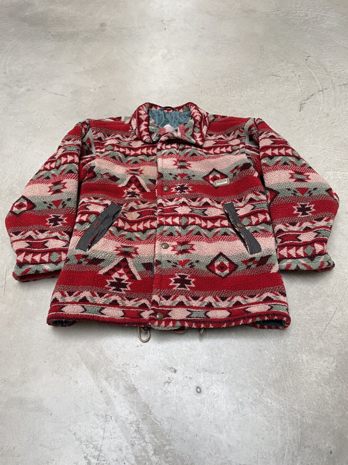 Other Vintage Tenson Tribal Fleece Waxed Cotton Jacket XL Size US XL / EU 56 / 4 - 16 Thumbnail