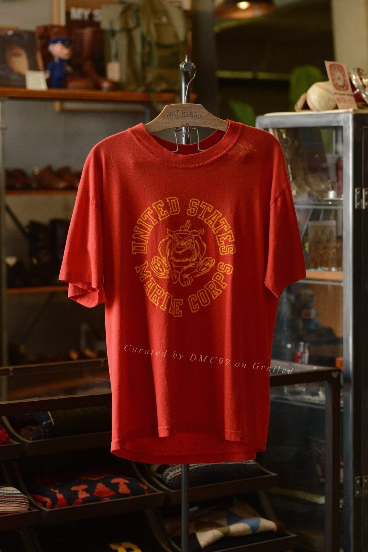 Vintage 1980s USMC Soffe Bulldog Tee Size US M / EU 48-50 / 2 - 1 Thumbnail