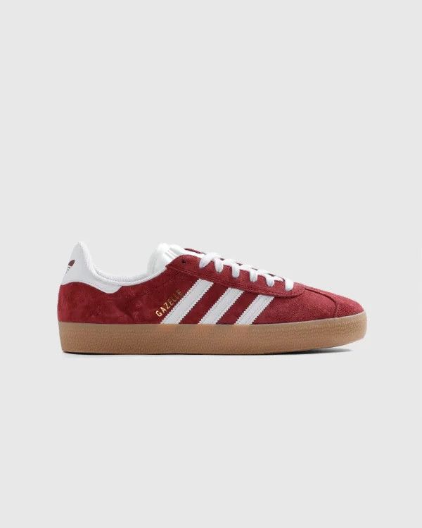 Adidas o1mle0426 Unisex Gazelle Low-Top Sneakers in Red/White Size US 9 / EU 42 - 1 Thumbnail
