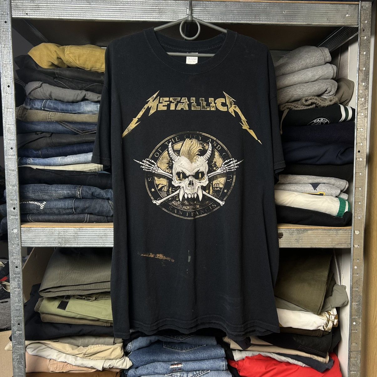 Band Tees Vintage Metallica 2018 Big Graphic Logo Rock Band tee size L Size US L / EU 52-54 / 3 - 1 Thumbnail