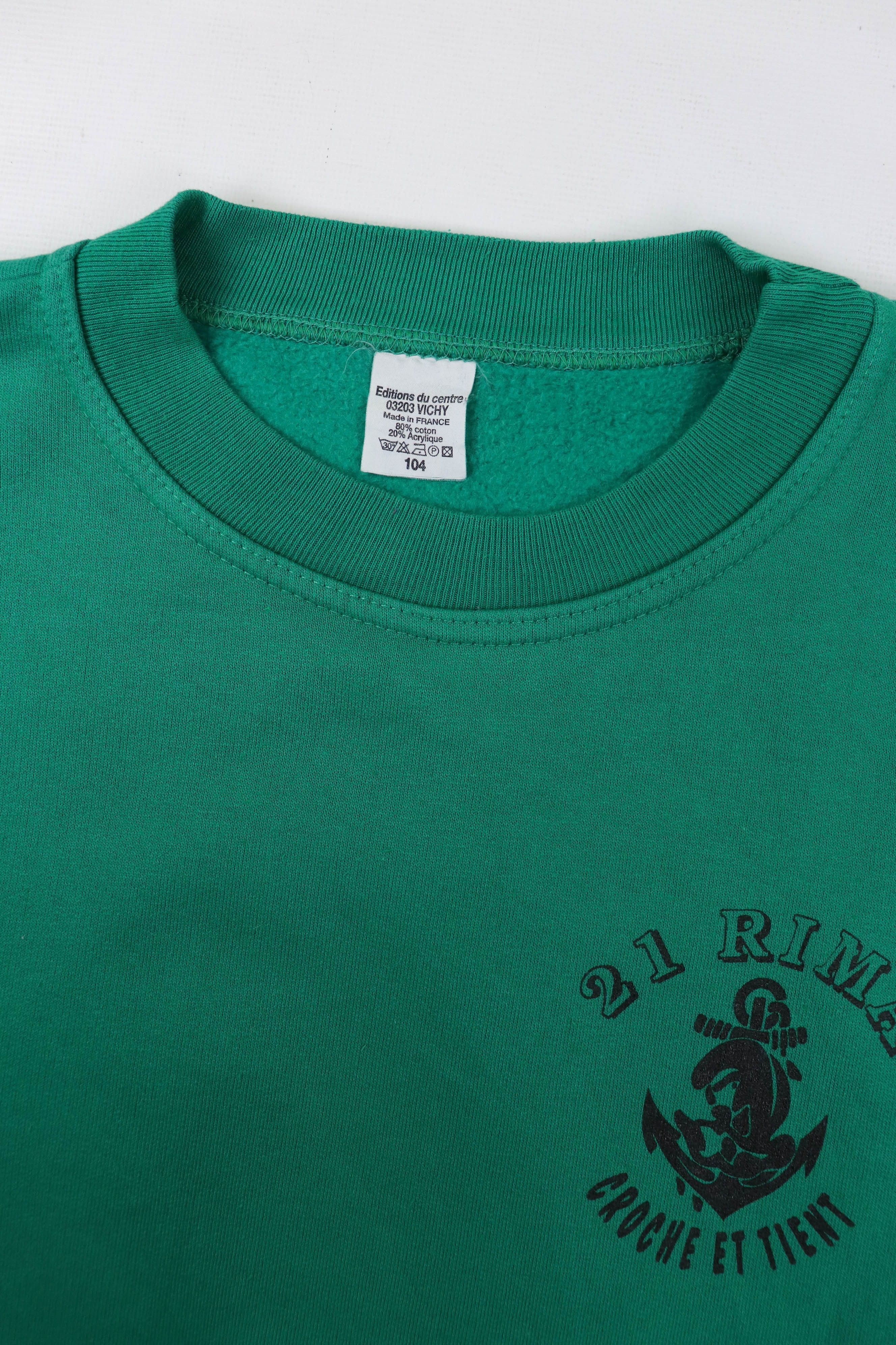 Vintage Vintage Troupes De Marine French Army Crewneck Sweatshirt Size US L / EU 52-54 / 3 - 10 Thumbnail