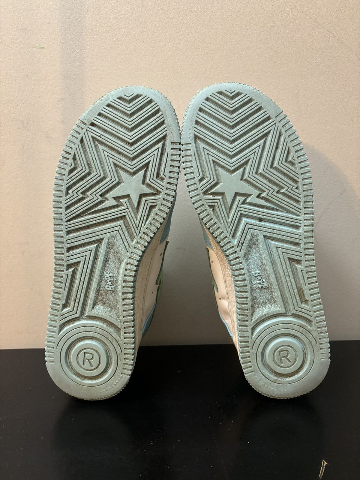 Bape A Bathing Ape Bape Sta Pastel Blue Green Sax Size US 8.5 / EU 41-42 - 6 Thumbnail