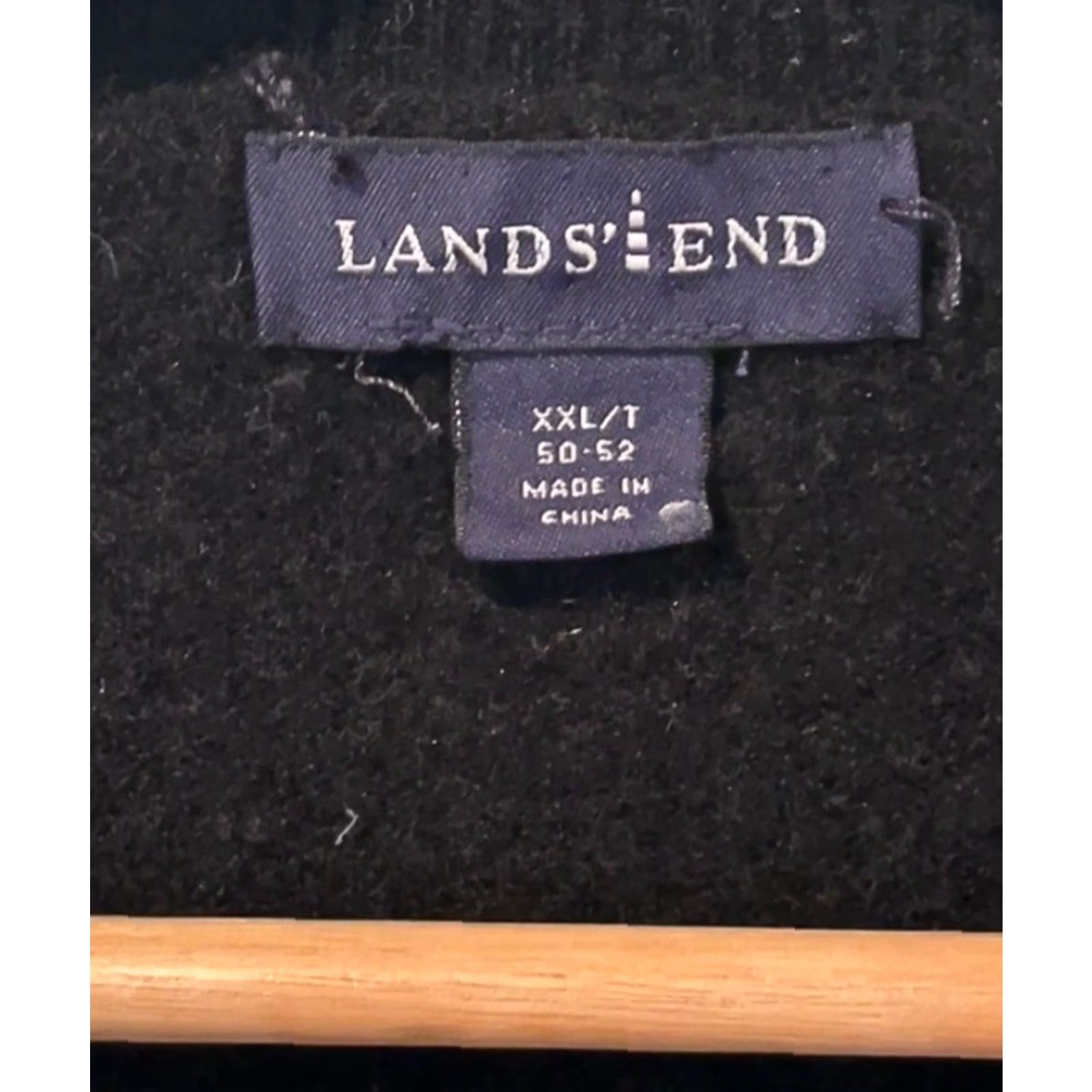 Lands' End Lands' End 100% Cashmere V-Neck Sweater Black 2XL Tall Mens Pullover Long Sleeve Size US XXL / EU 58 / 5 - 4 Thumbnail