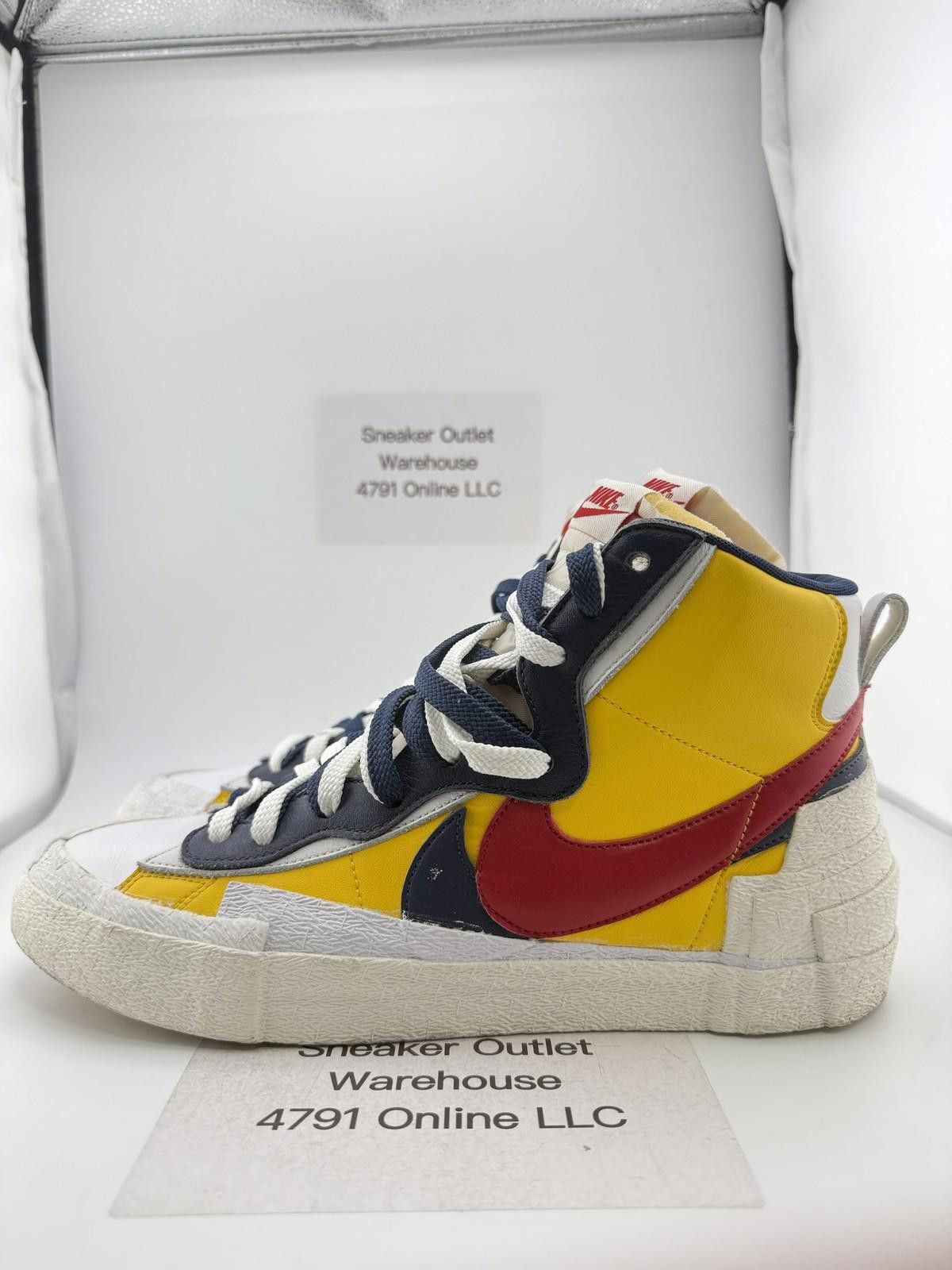 Nike Sacai Blazer Mid Snow Beach 10.5 Used OG Box D8638