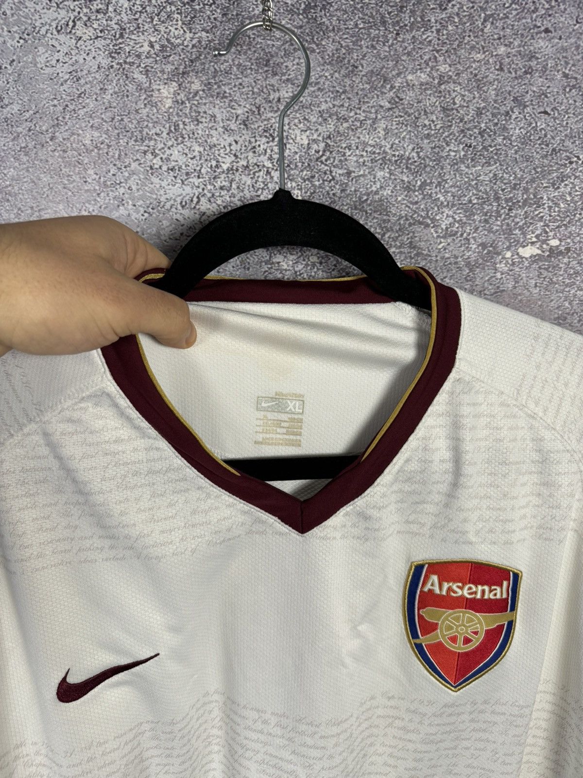 Nike × Vintage Vintage Arsenal 2007/08 Away Nike Soccer Jersey Blokcore XL Size US XL / EU 56 / 4 - 6 Thumbnail