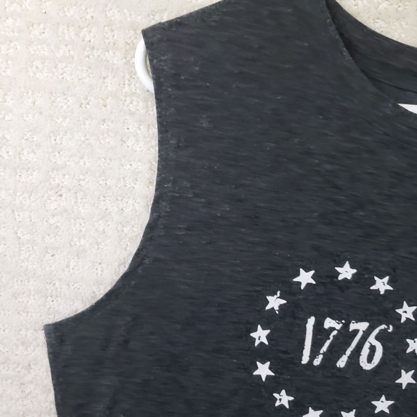 Gildan Gildan Women's XL Tank Top Black "We the People" Cotton Comfort Graphic Printed USA Size XL / US 12-14 / IT 48-50 - 5 Thumbnail