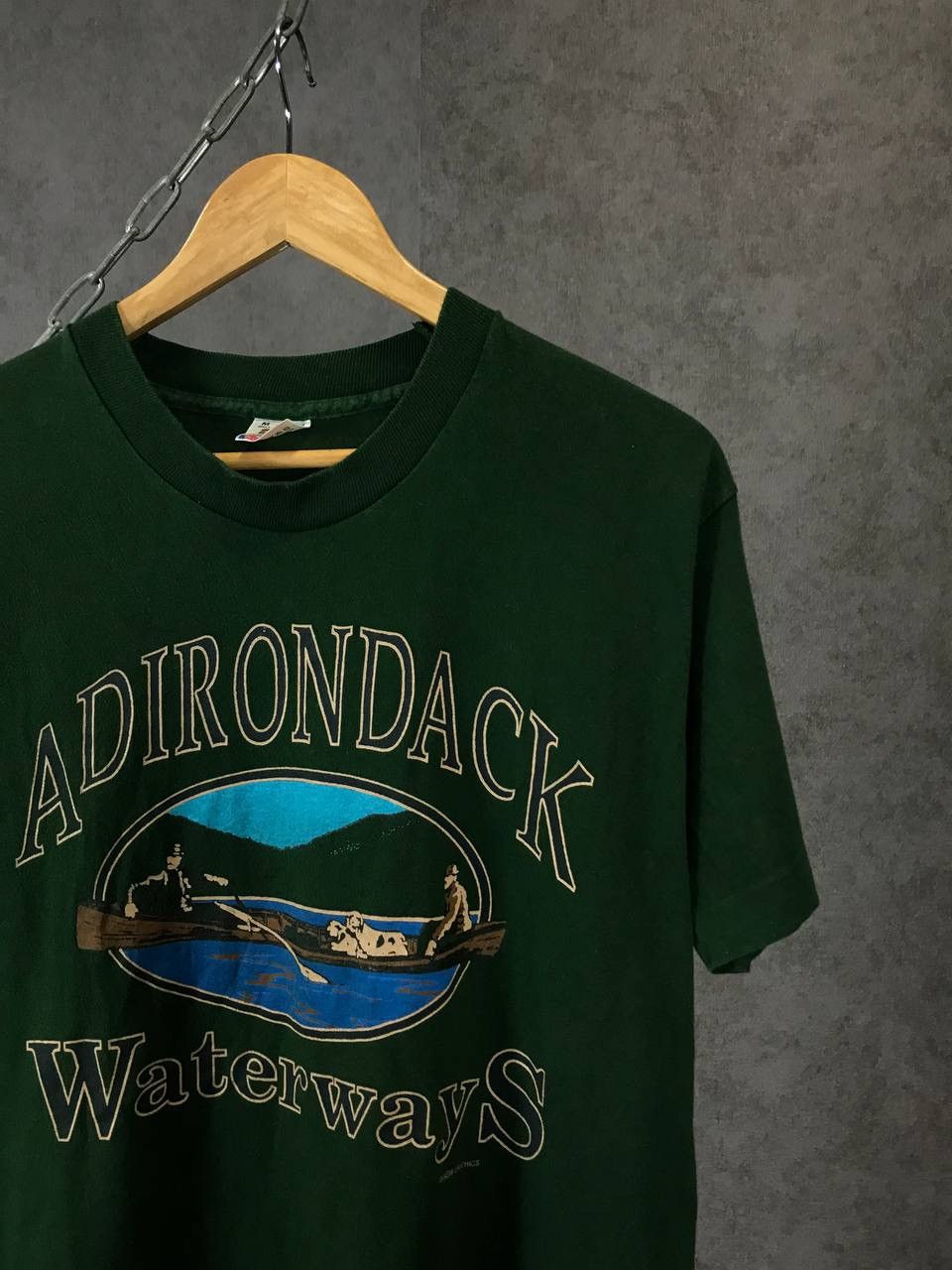Vintage Adirondack Waterways made in USA vintage single stitch tee Size US M / EU 48-50 / 2 - 2 Thumbnail