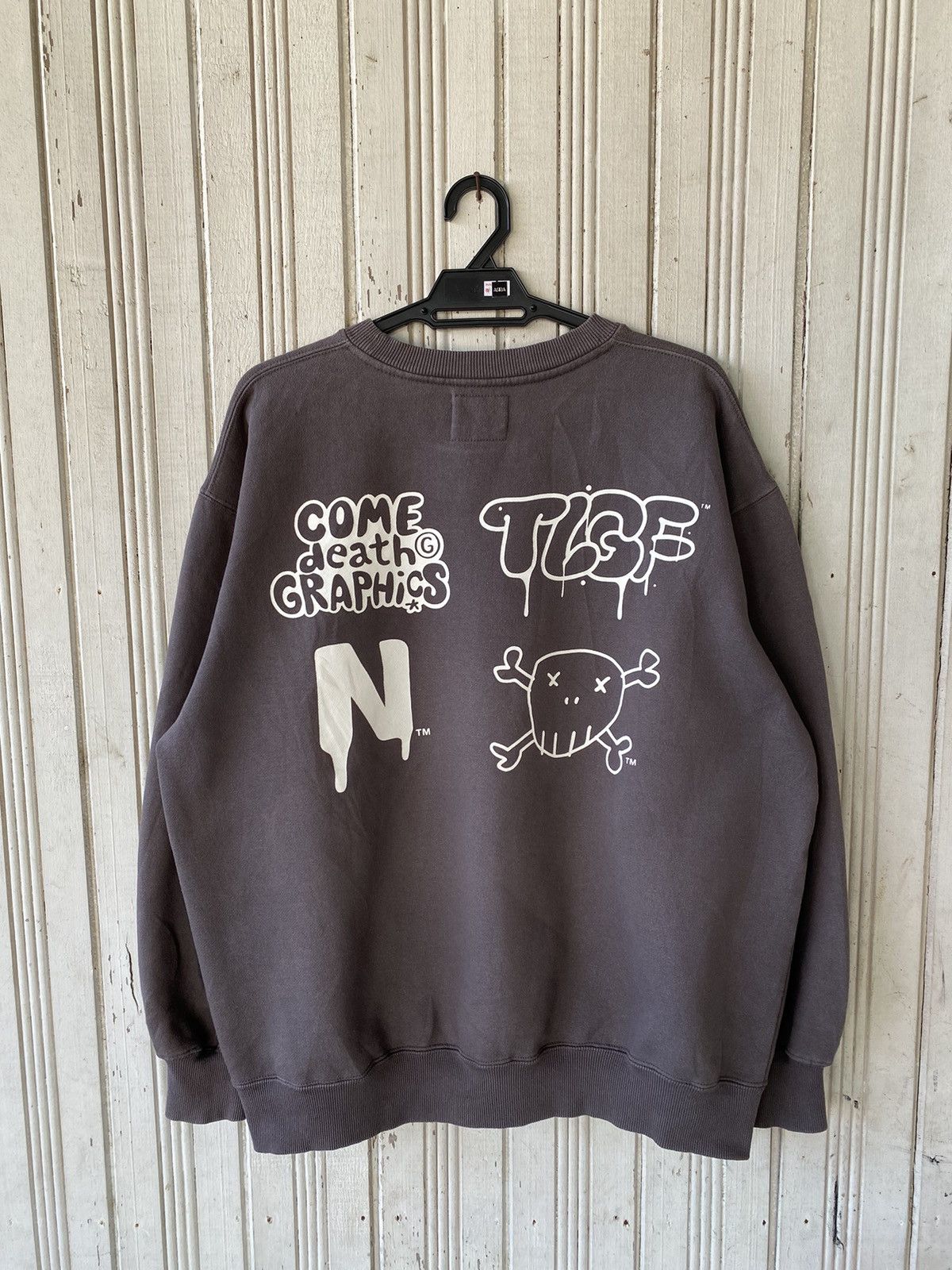 Vintage Vintage Narcotic Come Death Graphich Sweatshirt Size US L / EU 52-54 / 3 - 2 Thumbnail