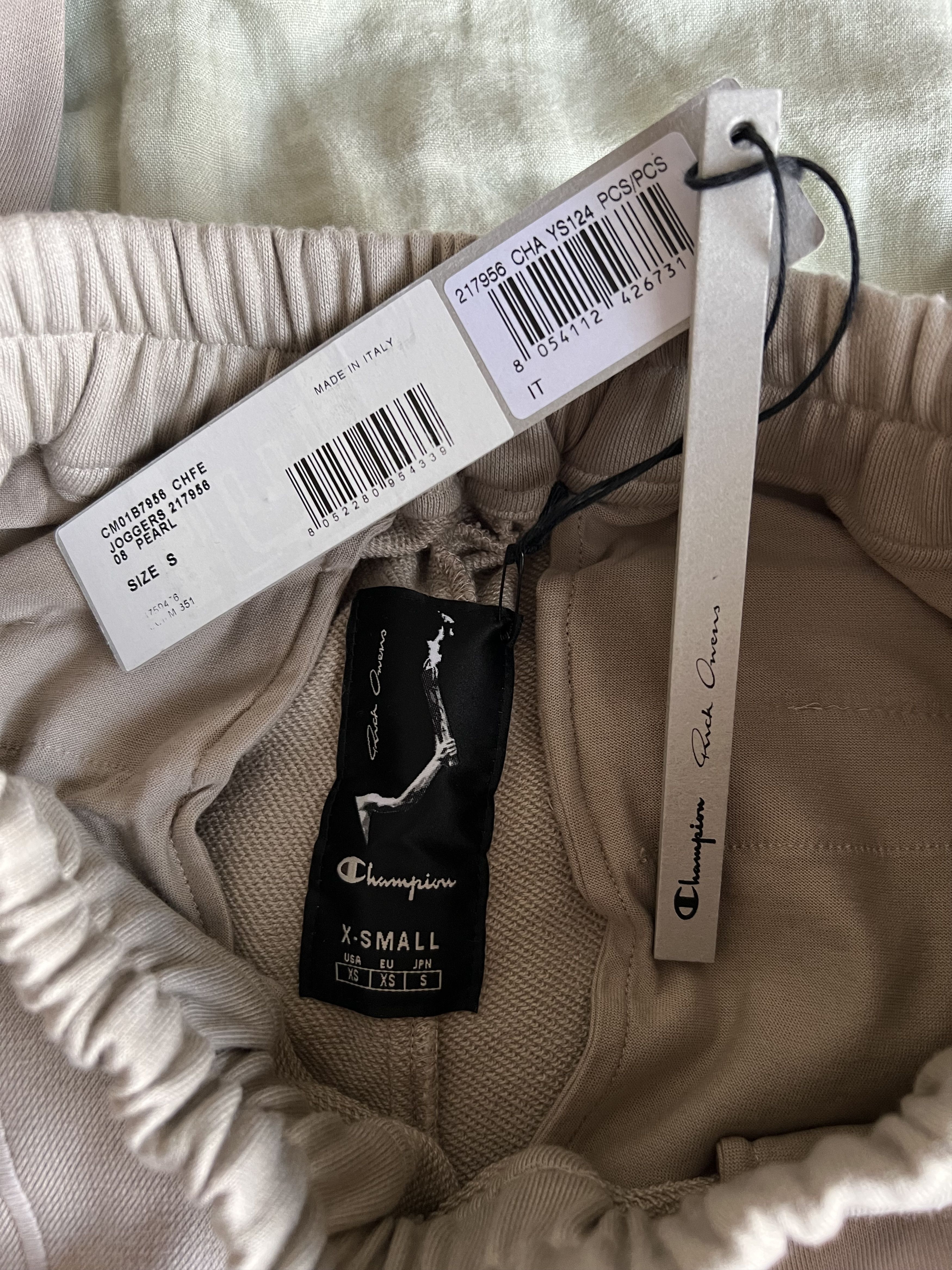 Champion × Rick Owens Rick Owens Champion Embroidered Logo Jogger Sweatpants Size US 29 - 8 Thumbnail