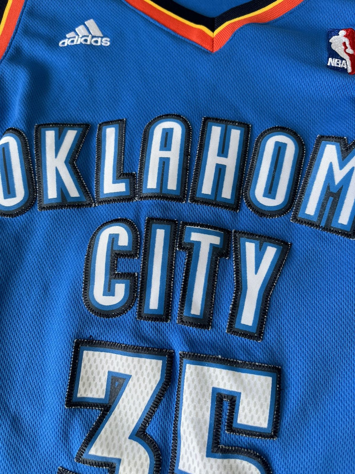 NBA 🔥 Kevin Durant adidas Oklahoma city NBA jersey Vintage 2013 Size US L / EU 52-54 / 3 - 7 Thumbnail