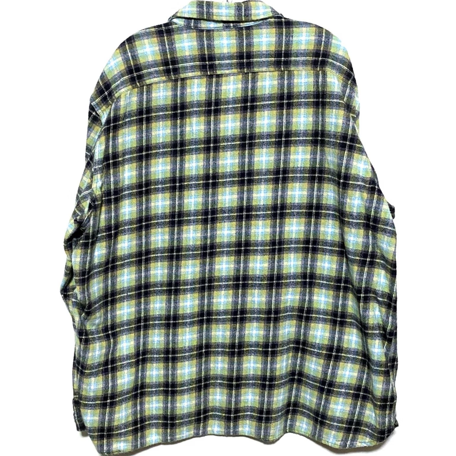 Levi's Levis The Worker Relaxed Fit Plaid Flannel Shirt Men 2XL Blue Casual Western Button-Up Size US XXL / EU 58 / 5 - 7 Thumbnail