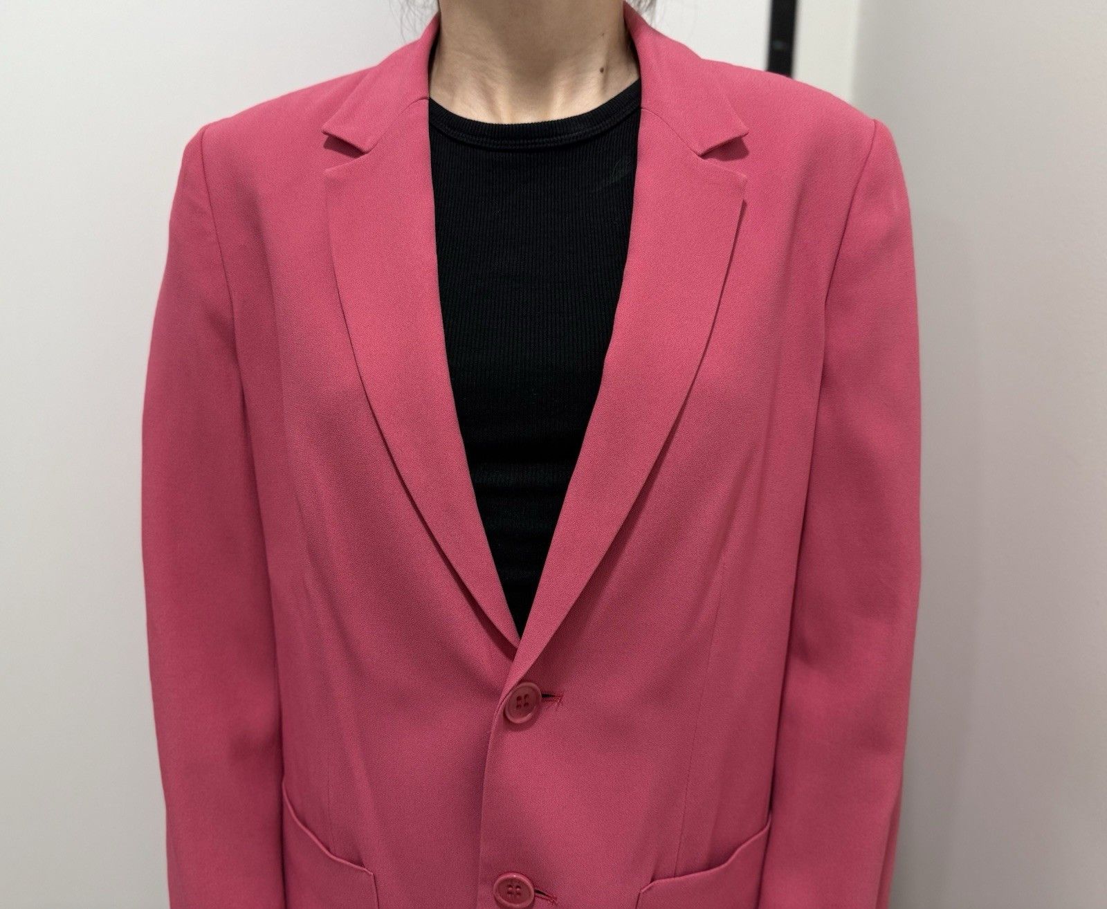 RED Valentino DDP Red Valentino Pink Blazer Acetate Viscose Jacket Size M / US 6-8 / IT 42-44 - 5 Thumbnail