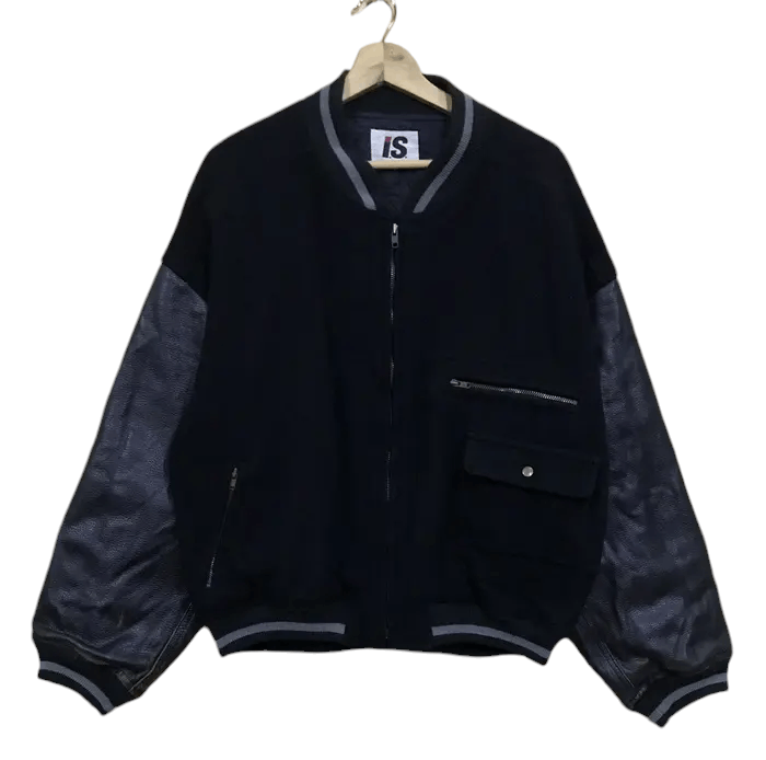 Issey Miyake Vintage 80's Issey Miyake Care Label Leather Sleeve Jackets Size US M / EU 48-50 / 2 - 2 Thumbnail