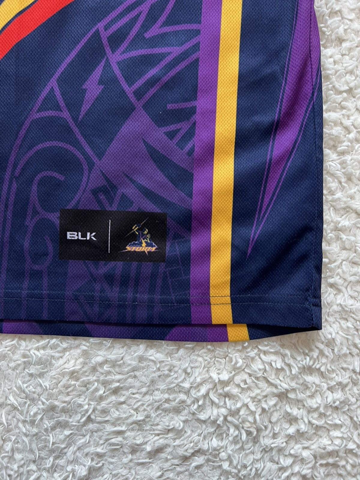 Vintage T-shirt BLK Melbourne Storm NRL Rugby League Size US M / EU 48-50 / 2 - 2 Thumbnail