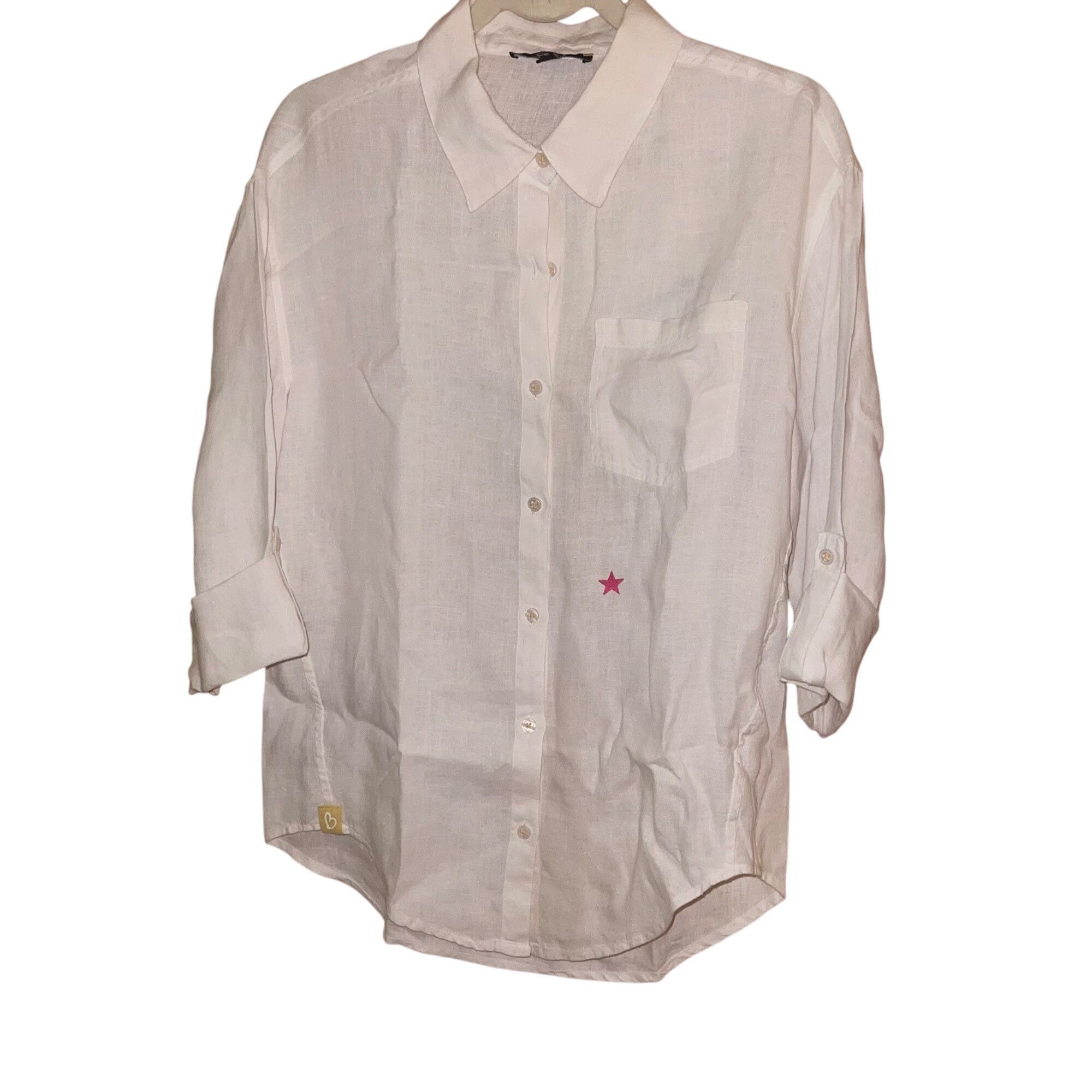Other Charlie B Womens Shirt Size XS White Star Size XS / US 0-2 / IT 36-38 - 5 Thumbnail