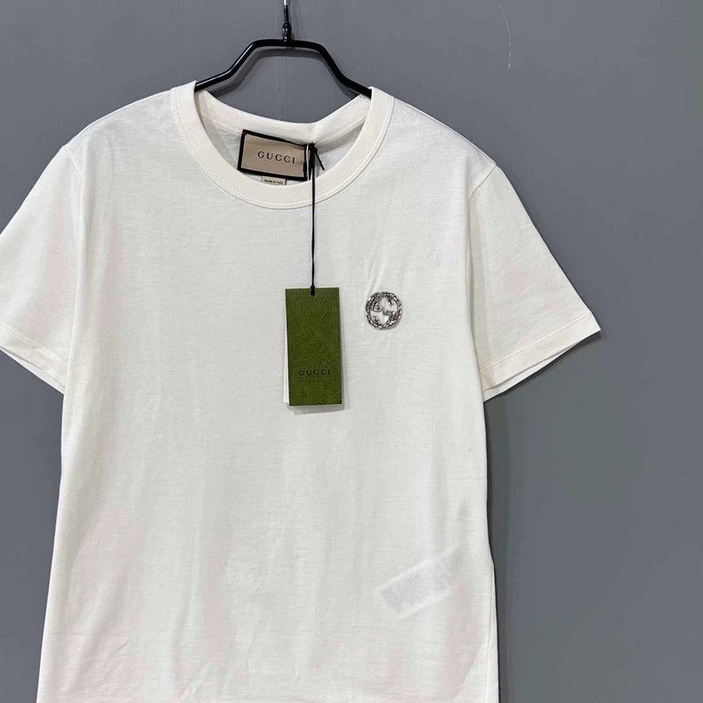 Gucci Gucci Decorated with interlocking white short sleeves Size US XL / EU 56 / 4 - 2 Thumbnail