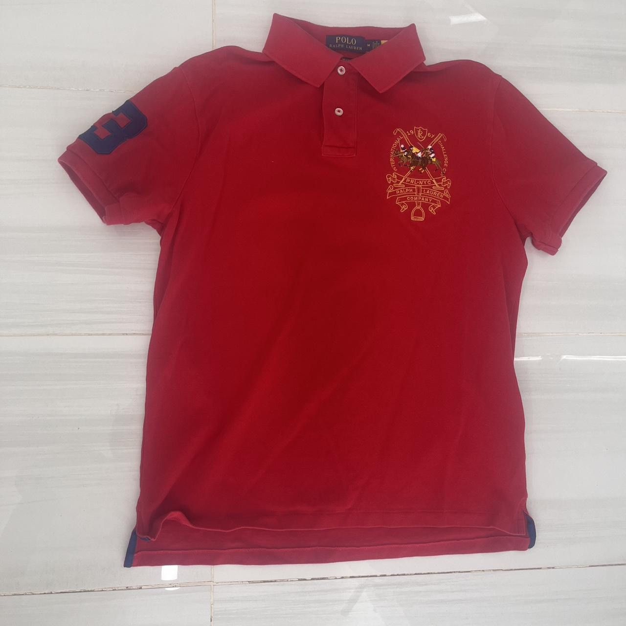 Polo Ralph Lauren × Vintage Red POLO RALPH LAUREN Size US M / EU 48-50 / 2 - 2 Thumbnail