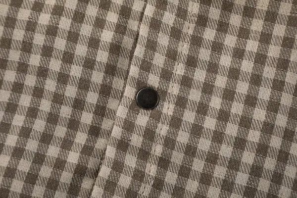 Japanese Brand Kurusu x Maki Retro fashion patchwork plaid button up shirt Size US L / EU 52-54 / 3 - 6 Thumbnail
