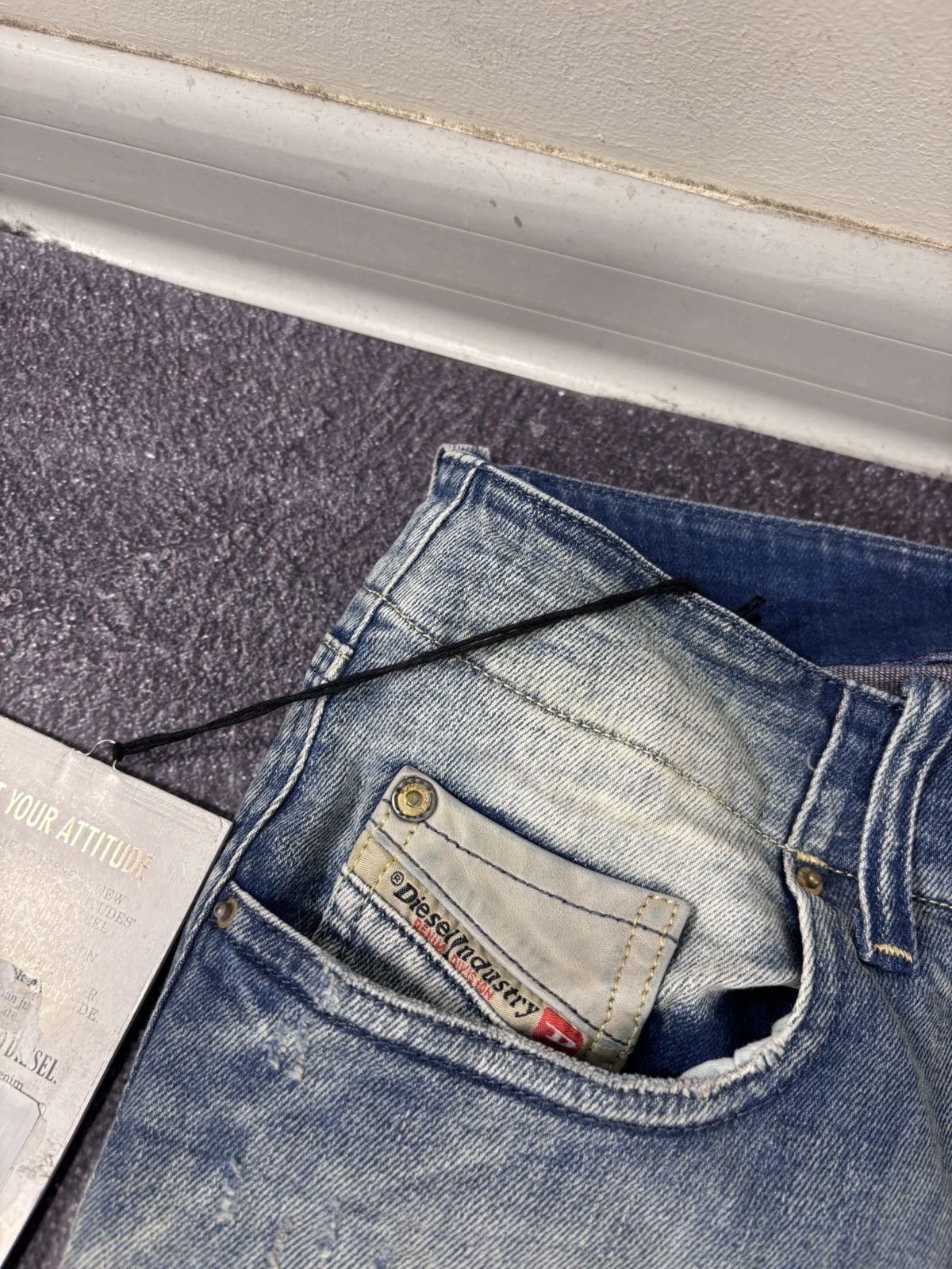 Diesel Diesel Grupee NWT Women’s Super Slim Skinny Blue Denim Jeans Size 29" - 8 Thumbnail
