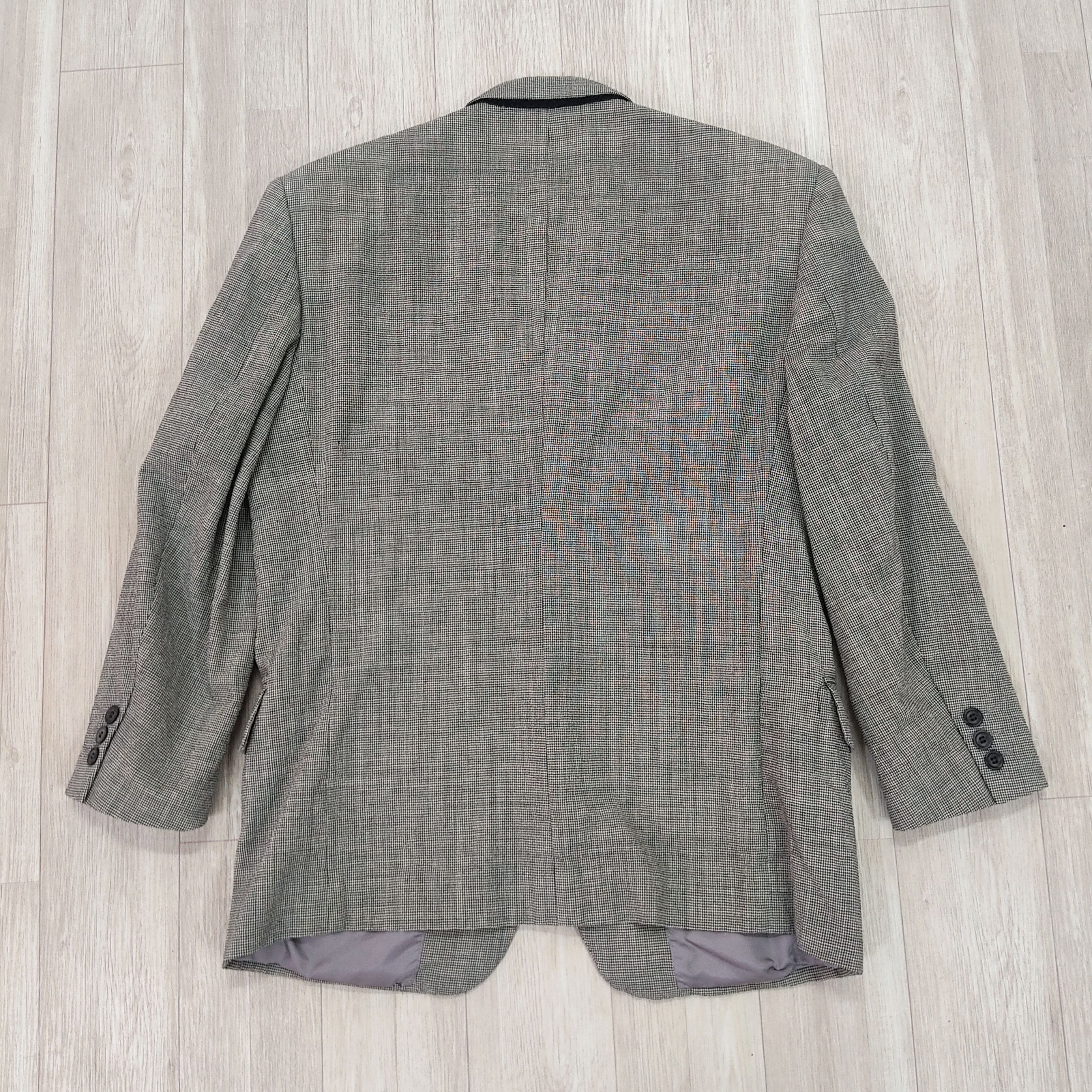 Issey Miyake × Vintage IM MIYAKE Studio Design Checkered Wool Blazer Coat Size US M / EU 48-50 / 2 - 15 Thumbnail
