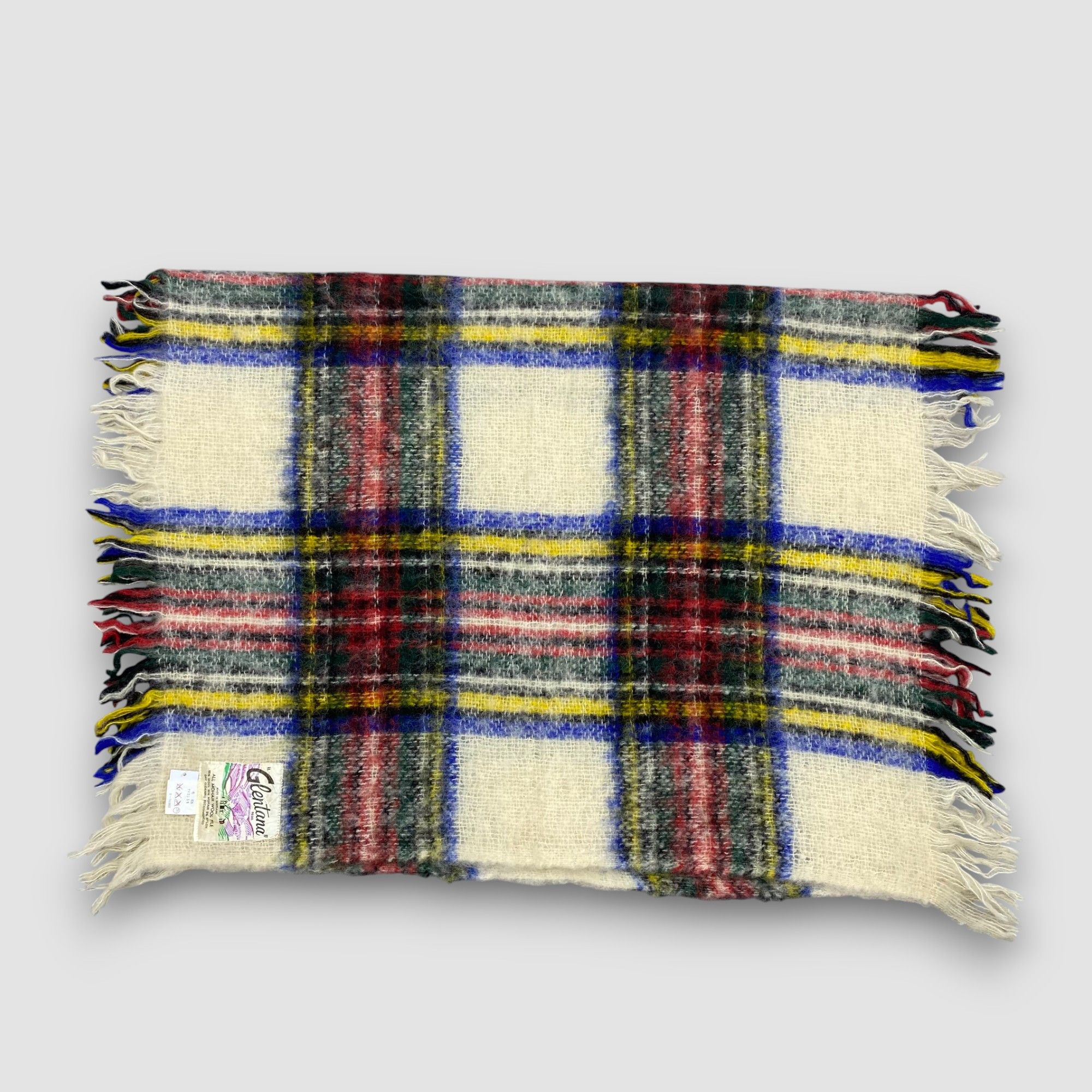 Japanese Brand Vintage Glentana Scarf Muffler Wool Mohair Scarves Size ONE SIZE - 4 Thumbnail