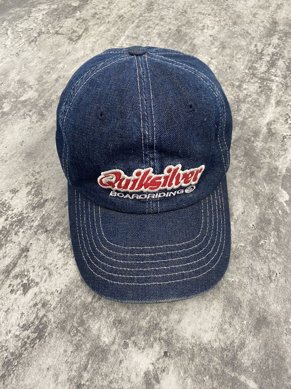 image of Quicksilver x Quiksilver Vintage Quiksilver Boarding Denim Cap, Men's
