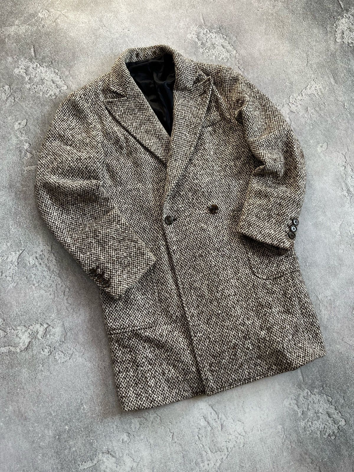 Eleventy Eleventy Men’s Double Breasted Wool Tweed Coat Italy Size 46 Size US M / EU 48-50 / 2 - 2 Thumbnail