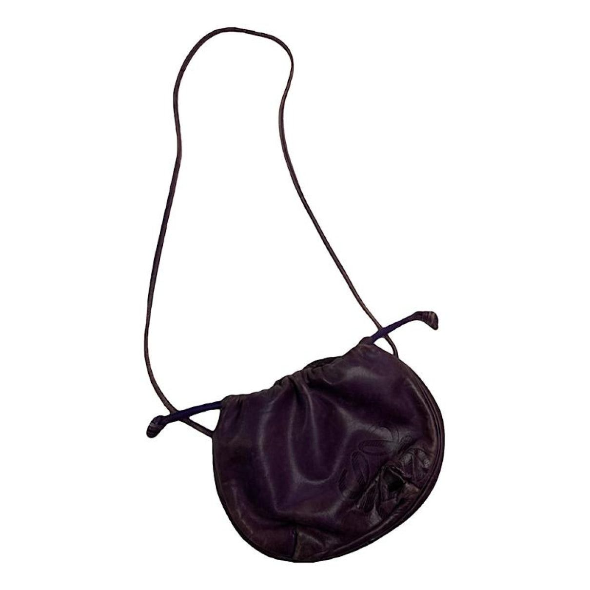 Loewe Flamenco Purple Leather Handbag Size ONE SIZE - 1 Thumbnail