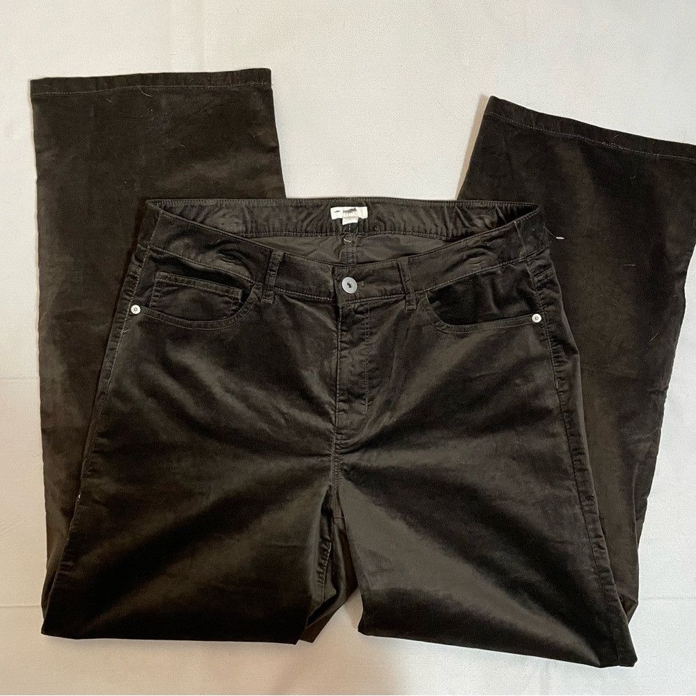 J. Jill New J. Jill Velvet Straight Leg Cotton Brown Pants Size 16 Size 38" / US 16 / IT 52 - 1 Thumbnail