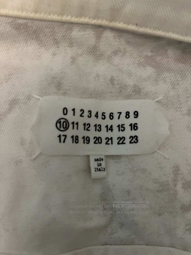 Maison Margiela Maison Margiela Make an old brushed white ink denim jacket Size US S / EU 44-46 / 1 - 3 Thumbnail